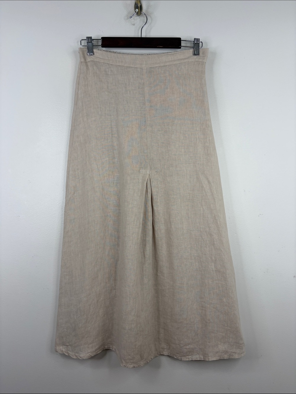 Classic Linen Maxi Skirt - Cream